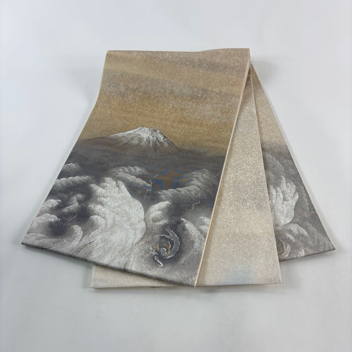 Juraku Fukuro Obi Yokoyama Taikan One Day on the Pacific Silk Gold Thread
