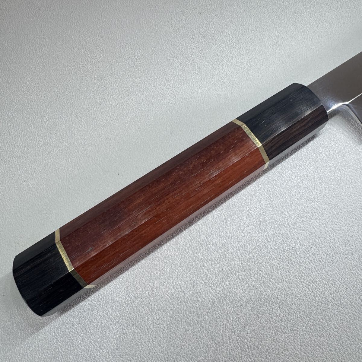Kiritsuke Yanagiba 270mm Mirror-Polished Sashimi Knife Rosewood Octagonal Handle