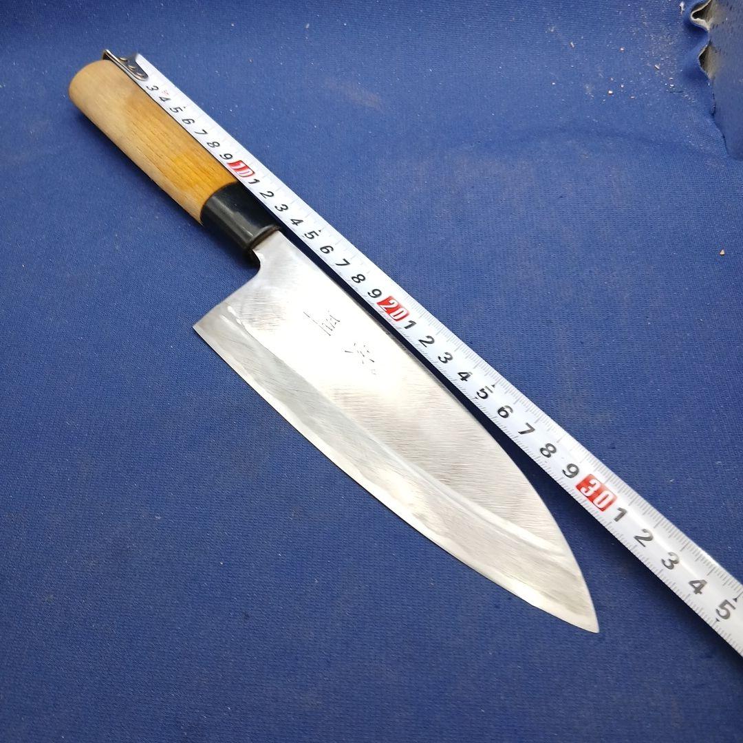 Hiroaki Deba Japanese Kitchen Knife Forged Blade with Wooden Handle