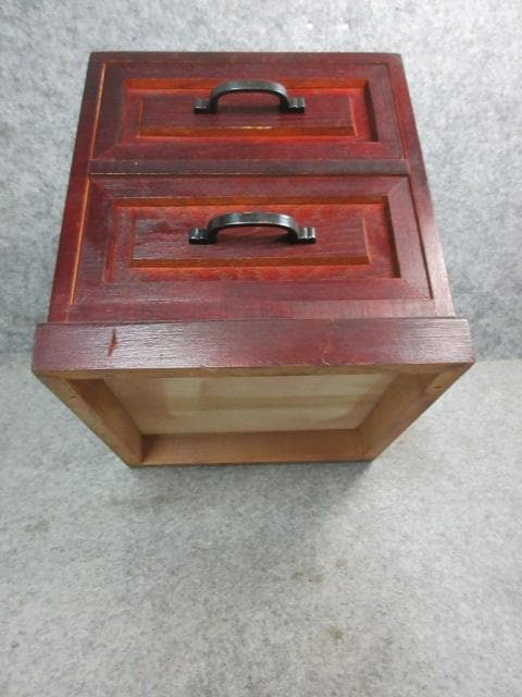 Japanese Wooden Small Chest of Drawers Trinket Box Antique Storage