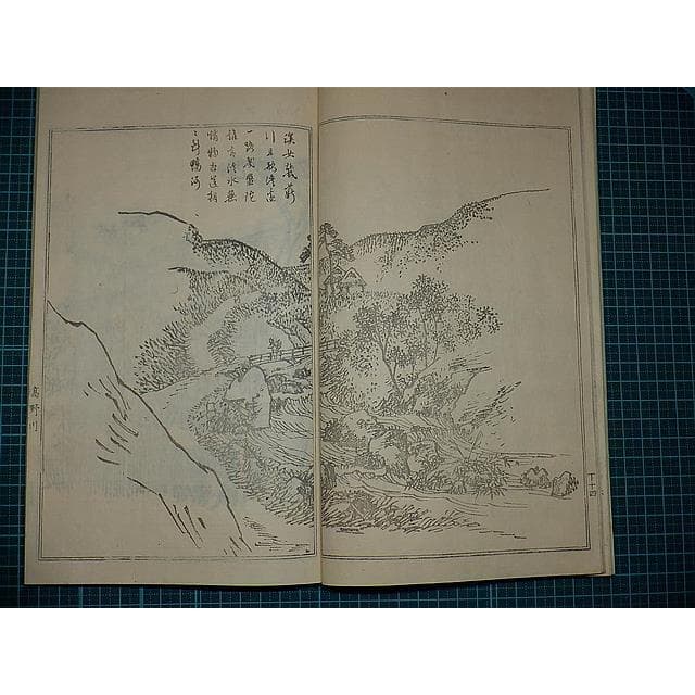 Edo Woodblock Book Teito Gakei Ichiran Keio Recut Reissue Monochrome Kyoto Views Rai Sanyo Kawamura Bunpo