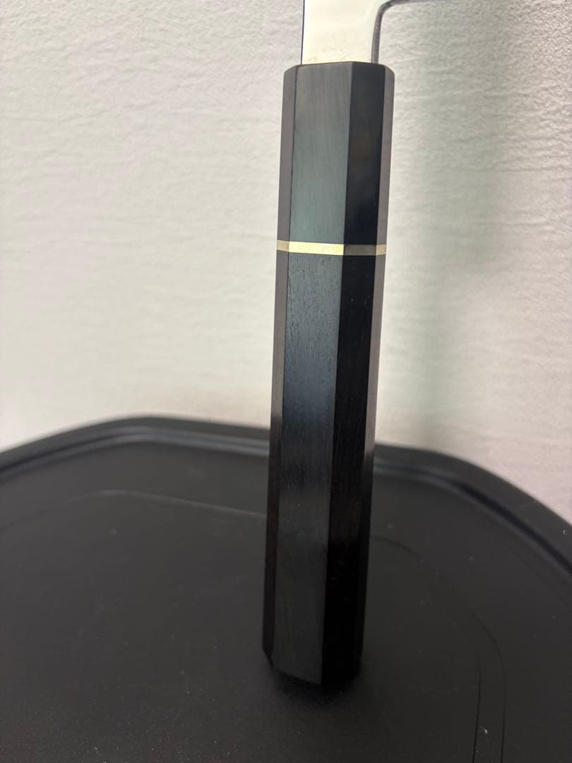 Kiritsuke Yanagiba Sashimi Knife Mirror Finish Ebony Buffalo Horn Handle 270mm