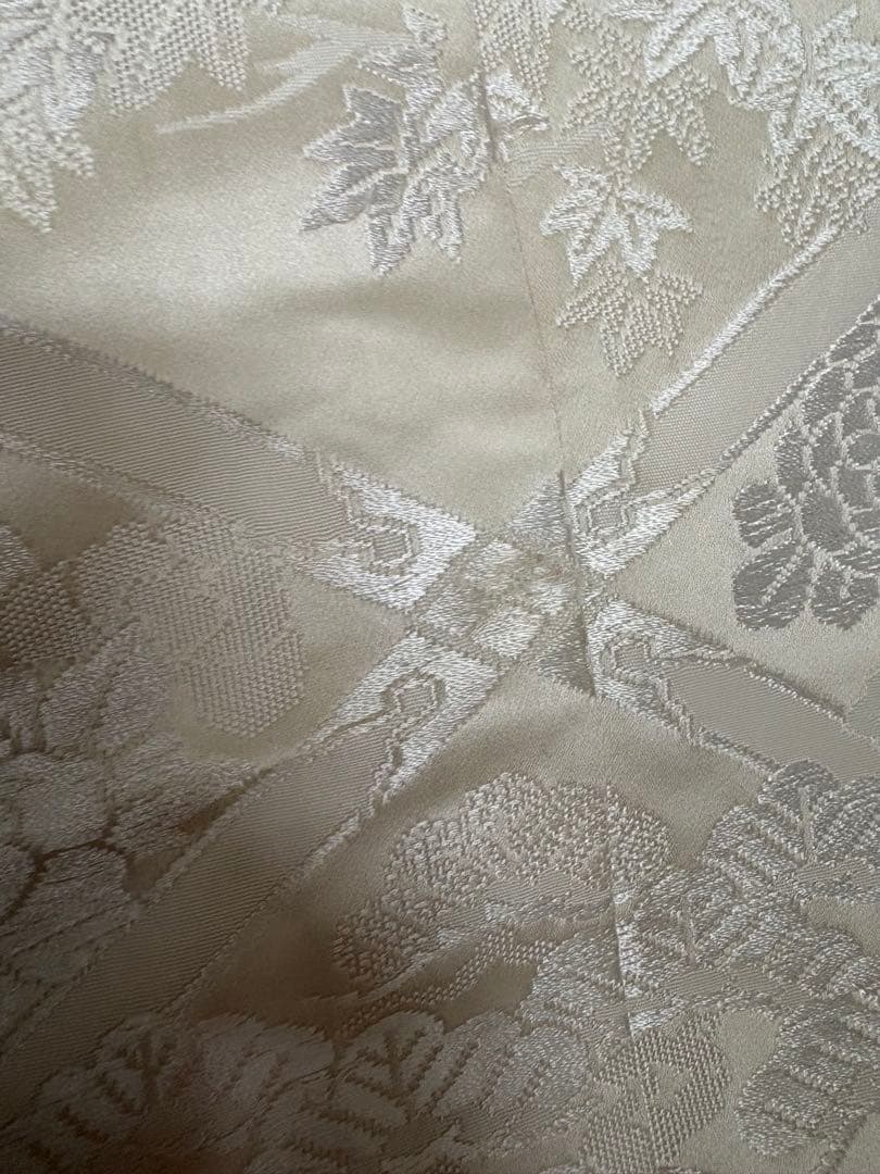 Shiromuku Bridal Kimono Silk Phoenix Four Seasons Floral Woven with Partial Embroidery