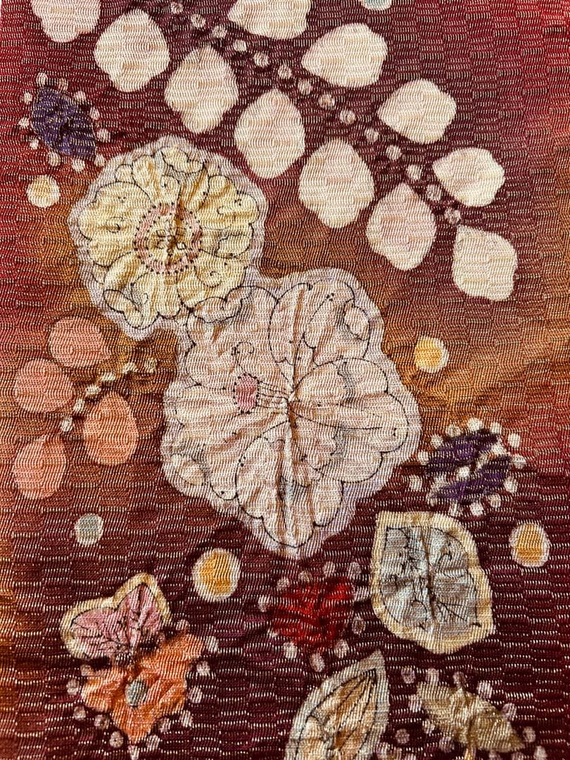 Yamato Houmongi Kimono & Fukuro Obi Set Tsujigahana Shibori Kinsai Silk