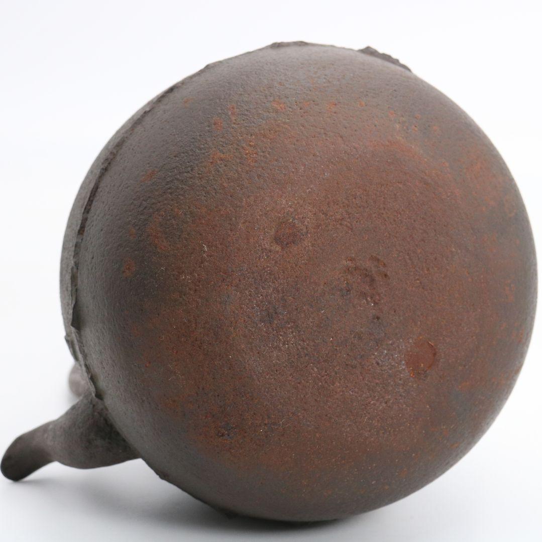 Kikuchi Masamitsu Shingata Tetsubin Iron Kettle for Sencha with Original Box