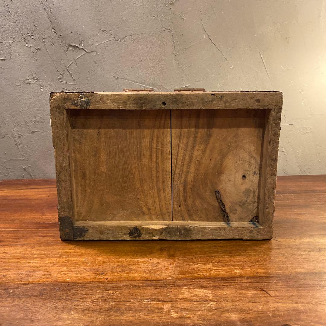 Meiji Period Japanese Cedar Suzuribako Writing Box with Small Drawers