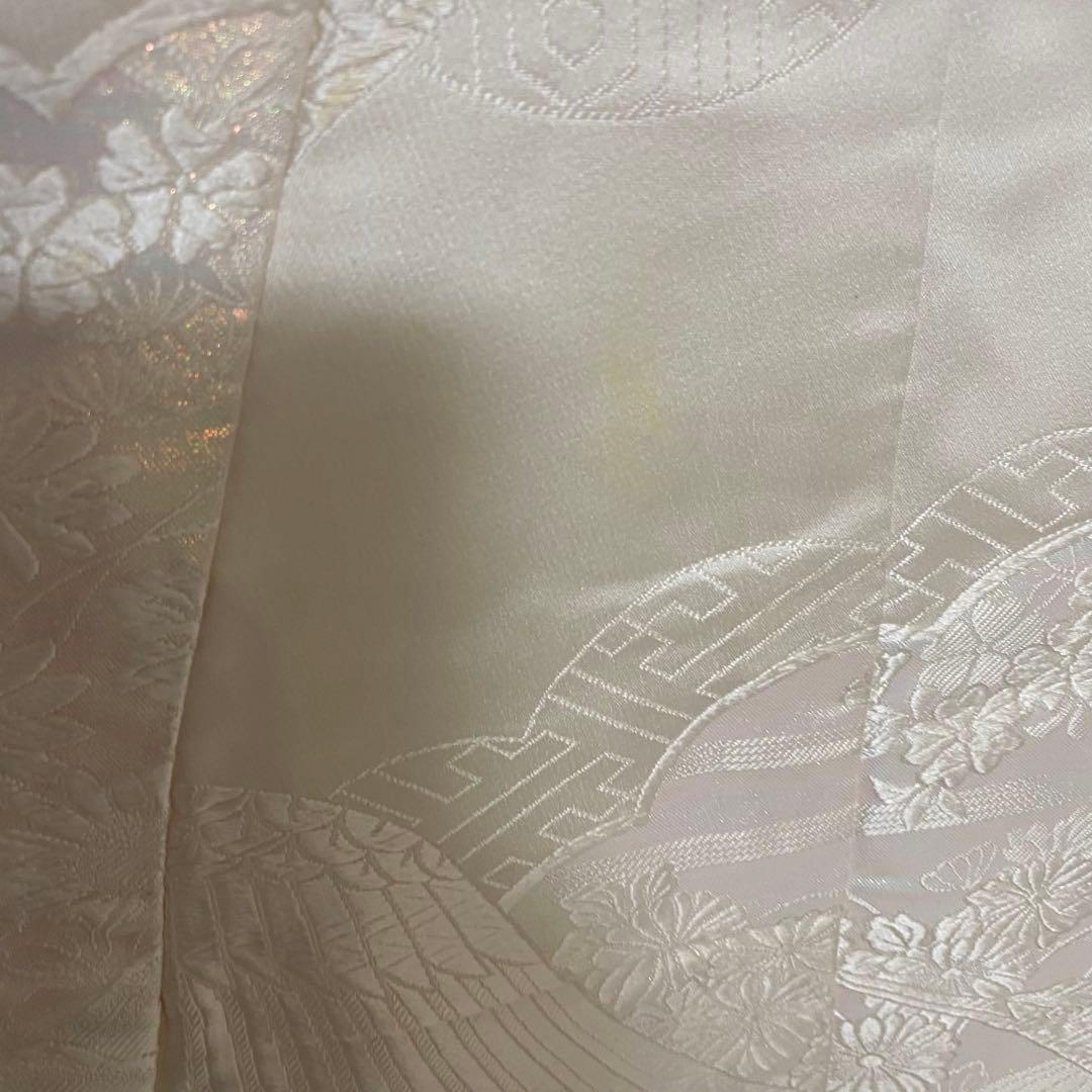 Uchikake Wedding Kimono Shiromuku Silk Karaori Crane White Pink Floral