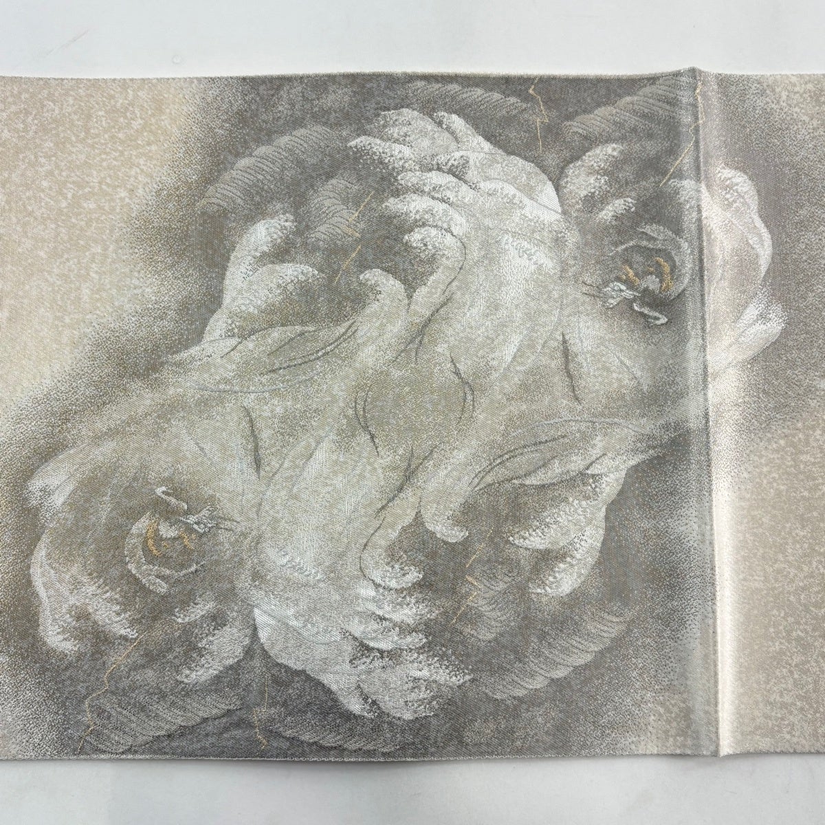 Juraku Fukuro Obi Yokoyama Taikan One Day on the Pacific Silk Gold Thread