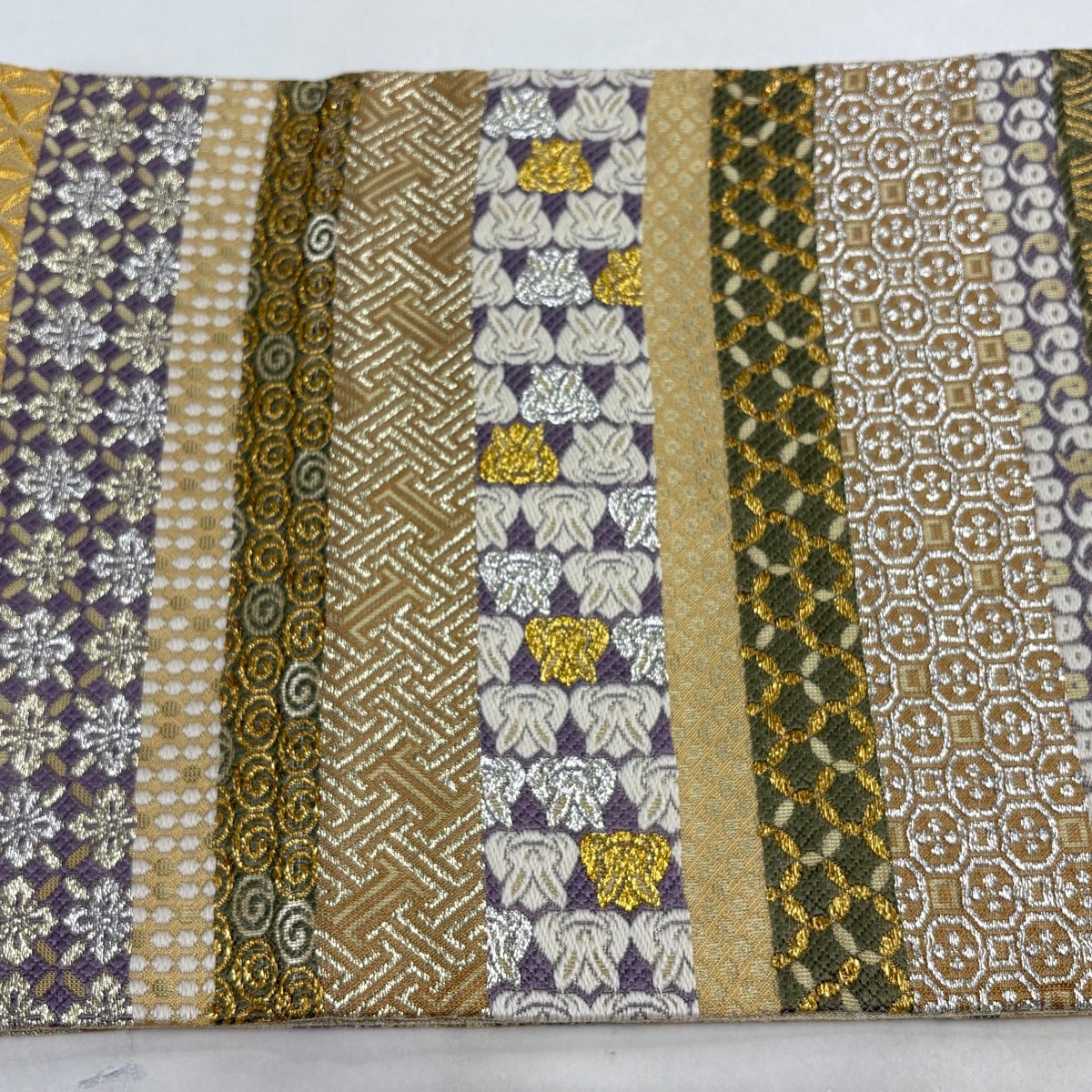 Fukuro Obi by Kondaya Genbei, Silk, Yusoku Pattern with Gold and Silver Thread