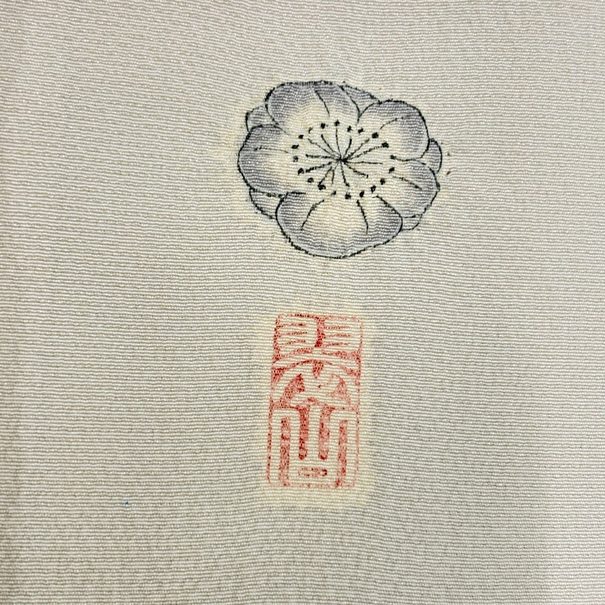 Suizan Kobo Tsujigahana Homongi Silk Kimono, Awase, M, Signed with Rakkan
