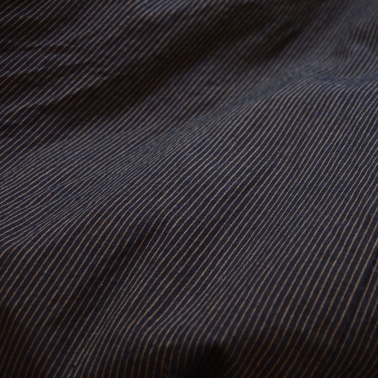 Showa Early-Period Cotton Striped Kimono Nagagi for Men, Japan Vintage