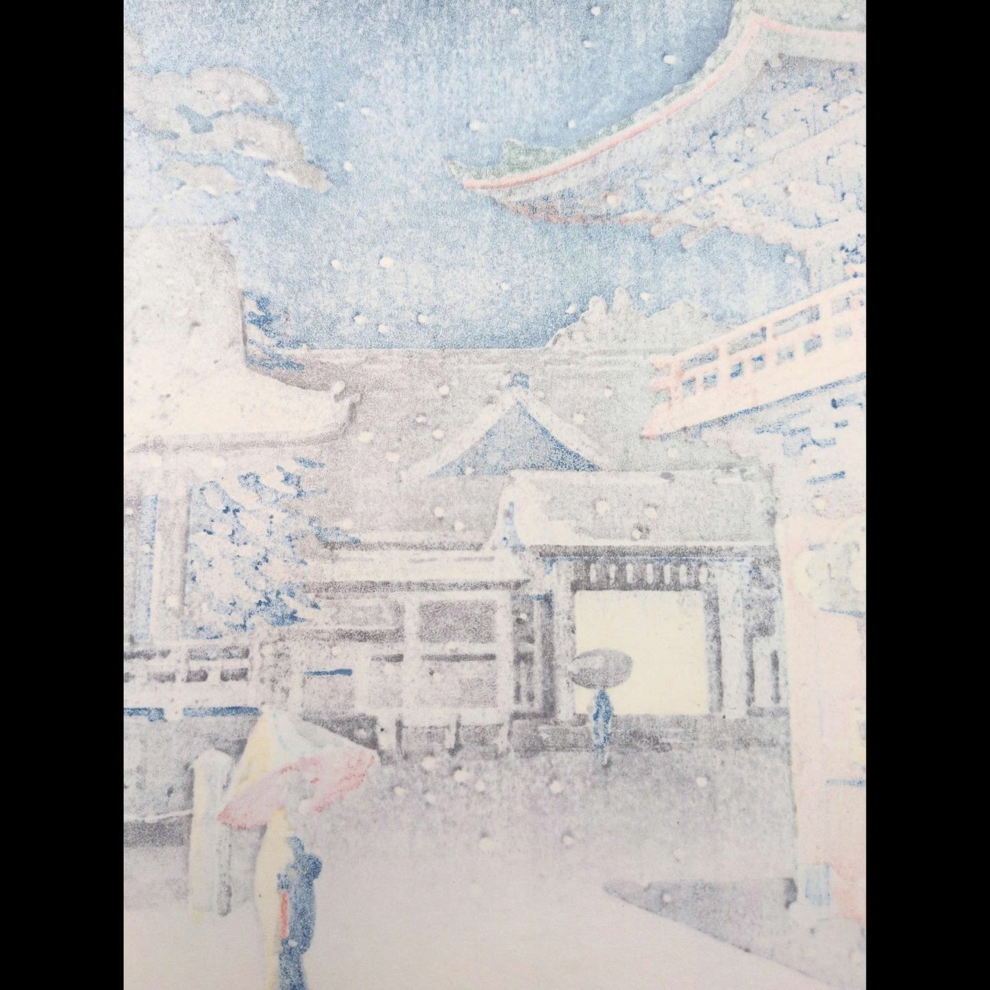 Tsuchiya Koitsu Woodblock Print Nezu Shrine 1932 Later Shin-hanga Impression