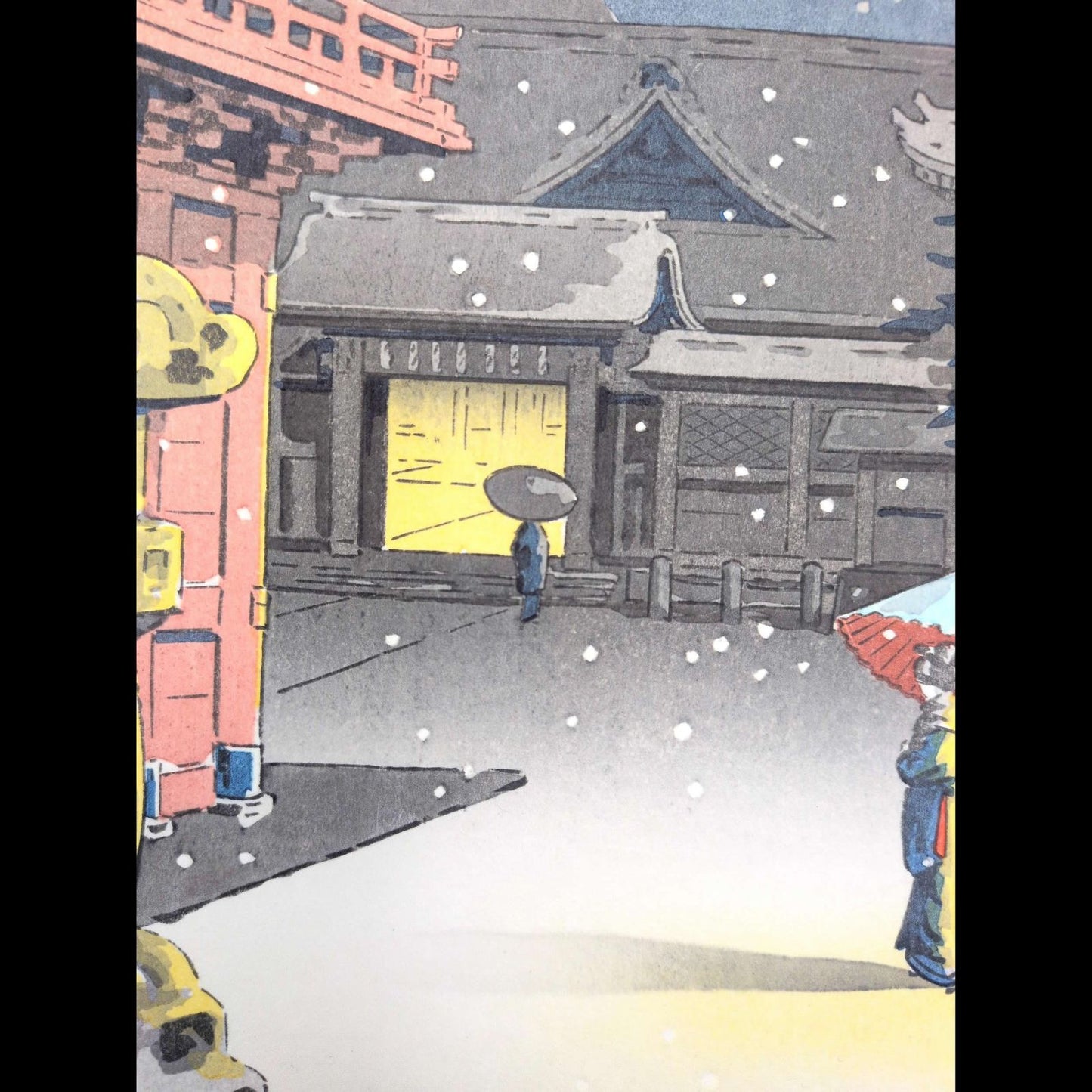 Tsuchiya Koitsu Woodblock Print Nezu Shrine 1932 Later Shin-hanga Impression