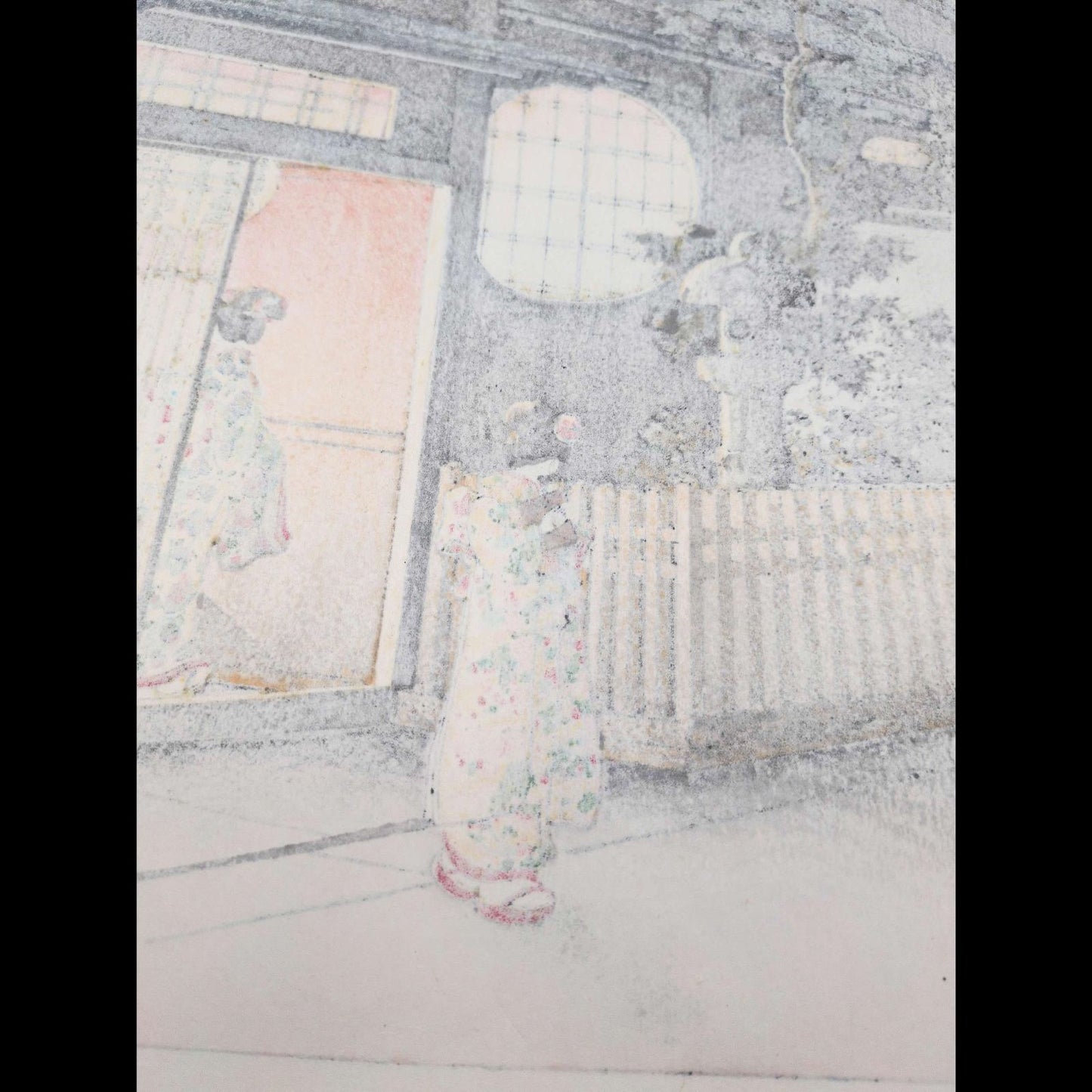 Tsuchiya Koitsu Woodblock Print Yotsuya Araki Yokocho 1935 Later Impression