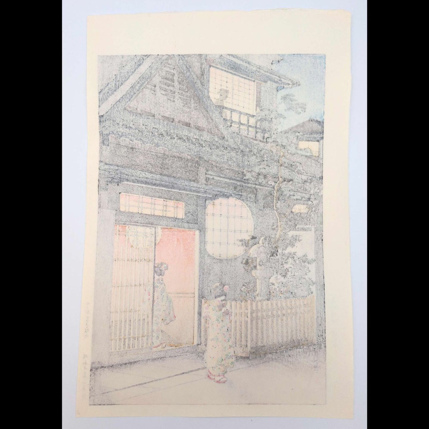 Tsuchiya Koitsu Woodblock Print Yotsuya Araki Yokocho 1935 Later Impression