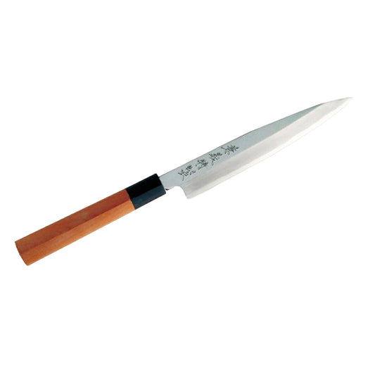 Yanagiba Sashimi Knife 18cm by Kaneyoshi, Kasumi Shirogami No.3, Buffalo Horn, Japan