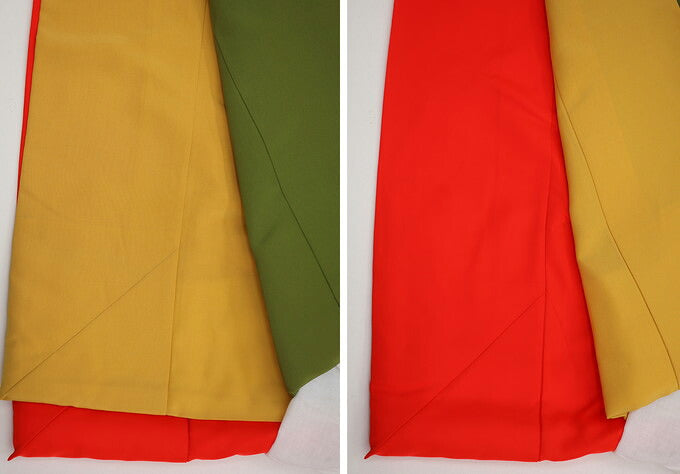 Iro-Uchikake Wedding Kimono Silk Red Black Pine Crane Junihitoe Style