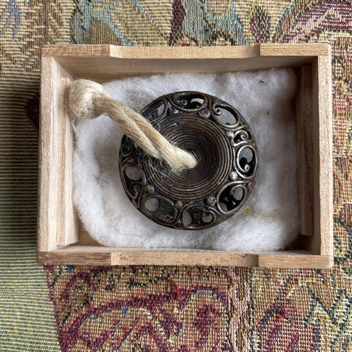 Ryusa Netsuke Manju Type with Openwork Rain Dragon Design, Edo Period