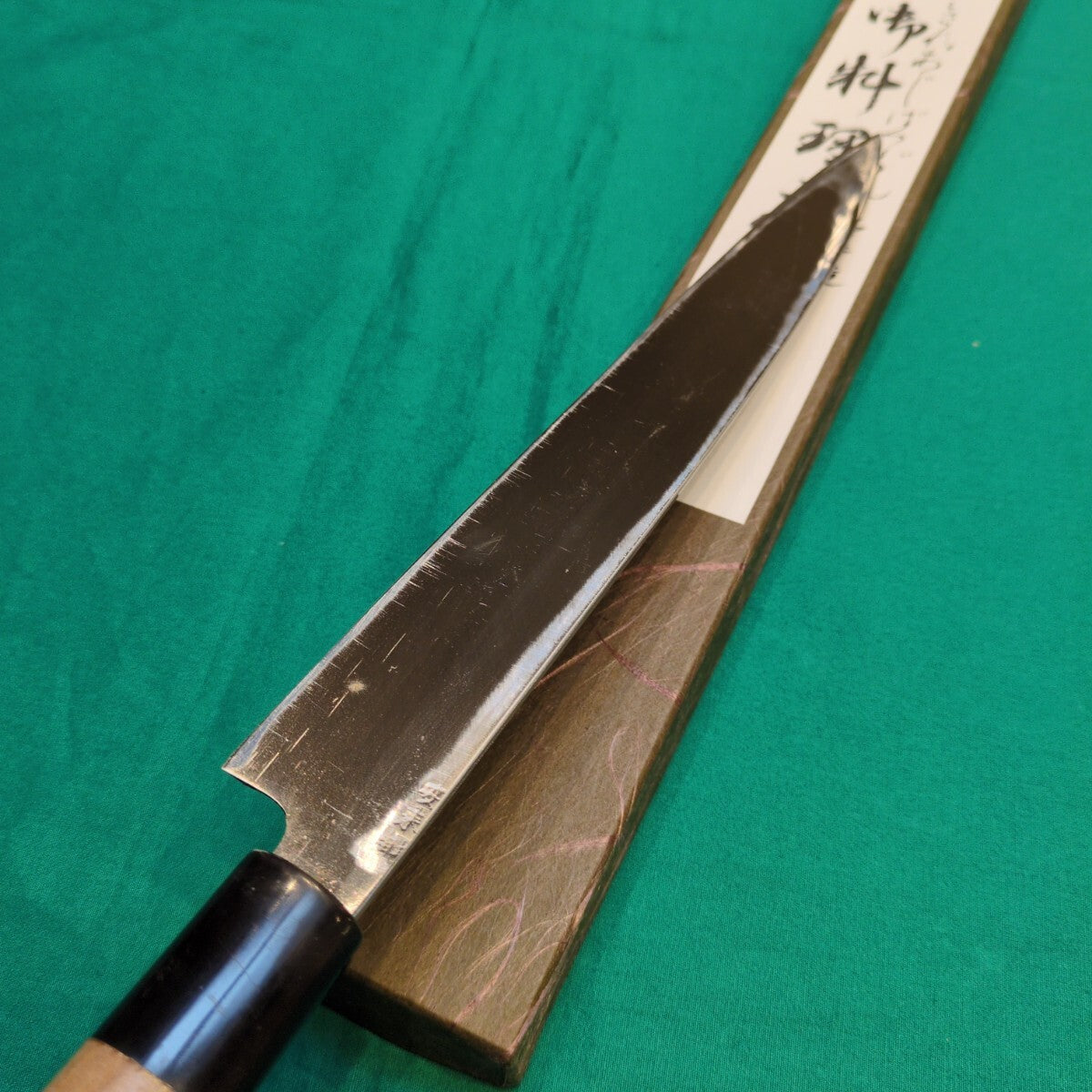 Haruyoshi Yasuki Steel Japanese Knives Set of 2, Deba 6-sun & Yanagiba 8-sun