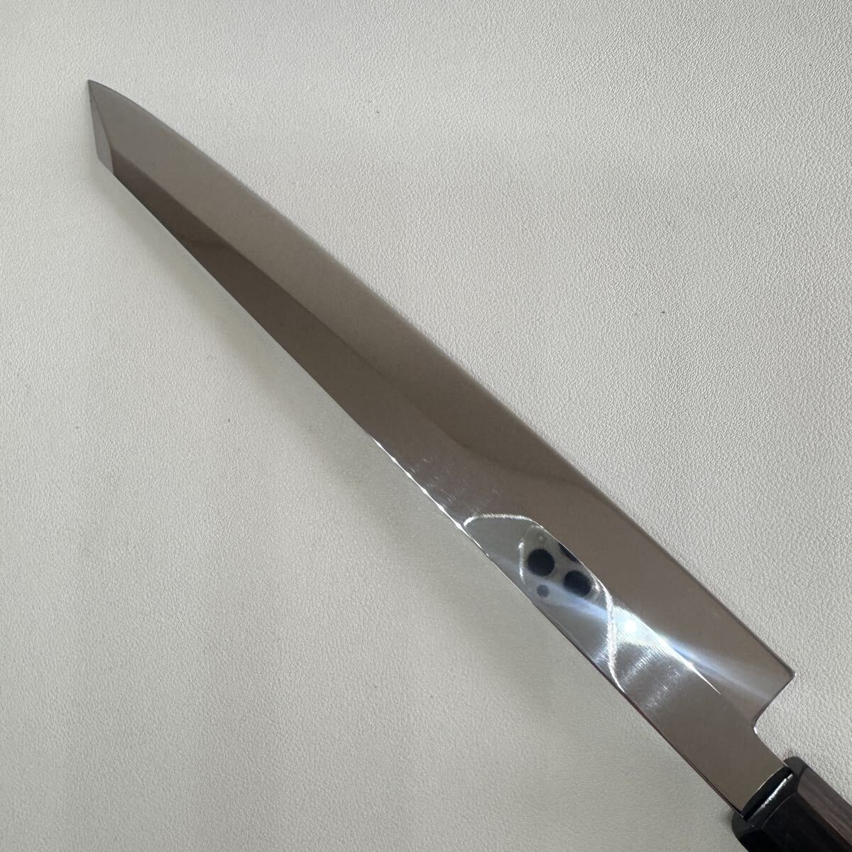 Kiritsuke Yanagiba 270mm Mirror-Polished Sashimi Knife Rosewood Octagonal Handle