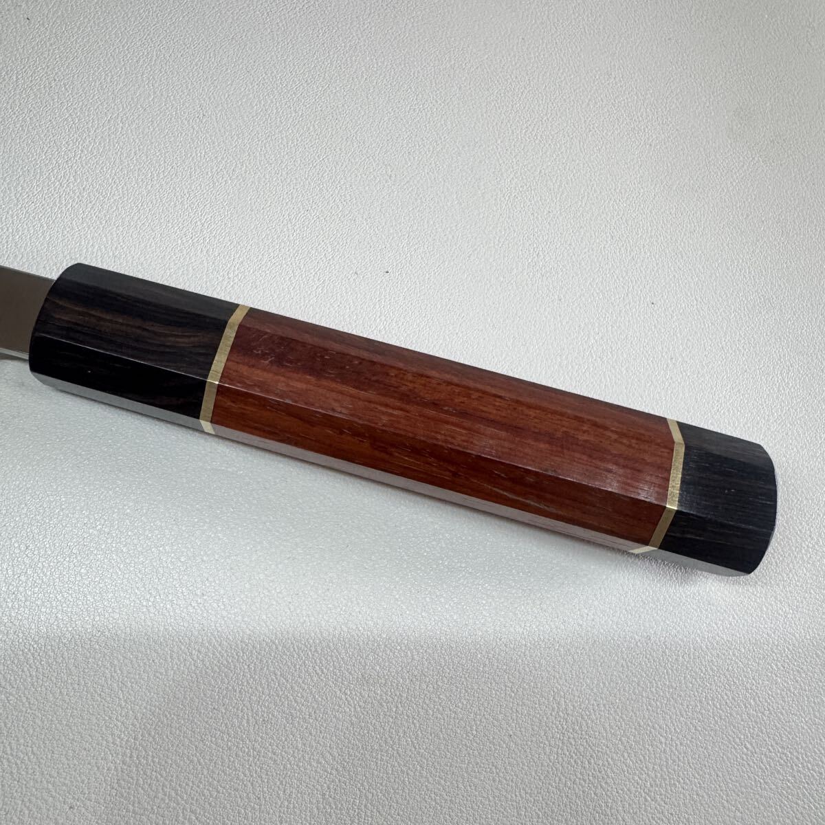 Kiritsuke Yanagiba 270mm Mirror-Polished Sashimi Knife Rosewood Octagonal Handle