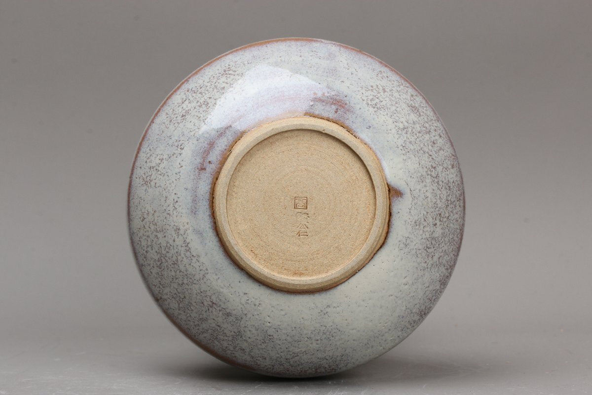 Kamei Rakuzan Takatori Ware Flower Vase with Signed Box and Cloth
