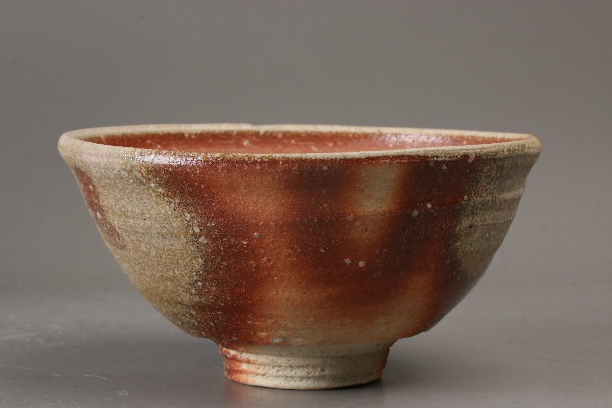 Yamamoto Ryuzan Shigaraki-yaki Chawan Tea Bowl with Signed Tomobako Box