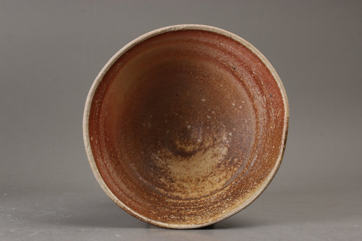 Yamamoto Ryuzan Shigaraki-yaki Chawan Tea Bowl with Signed Tomobako Box