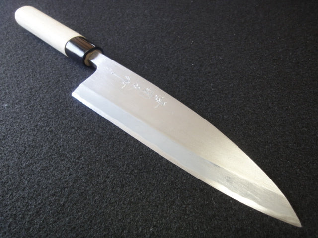 Tamon-ba Aideba Japanese Kitchen Knife Single-Bevel Blade 17.8 cm Used