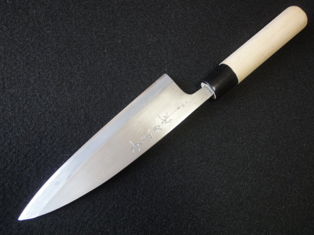 Tamon-ba Aideba Japanese Kitchen Knife Single-Bevel Blade 17.8 cm Used