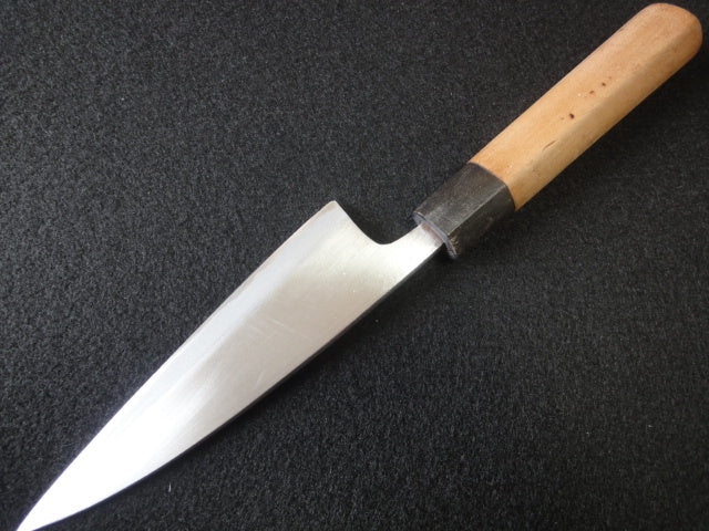 Kanesou Ko-Deba Knife Single Bevel Blade 14.3 cm Total 28.7 cm Spine 4.9 mm