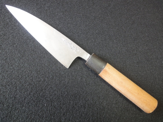 Kanesou Ko-Deba Knife Single Bevel Blade 14.3 cm Total 28.7 cm Spine 4.9 mm