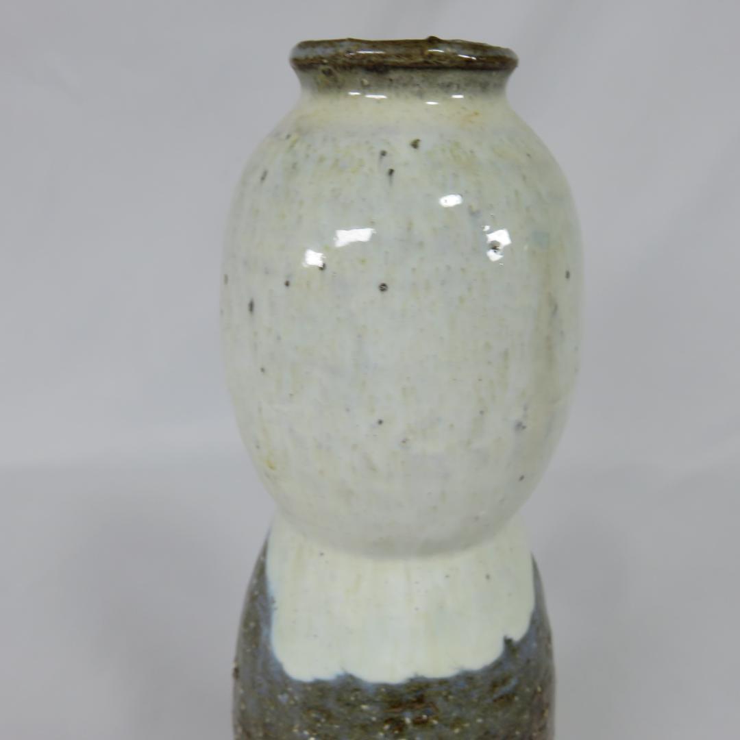 Notomi Choun Daikazan Kiln Hagi Ware Gourd Vase with Signed Wood Box
