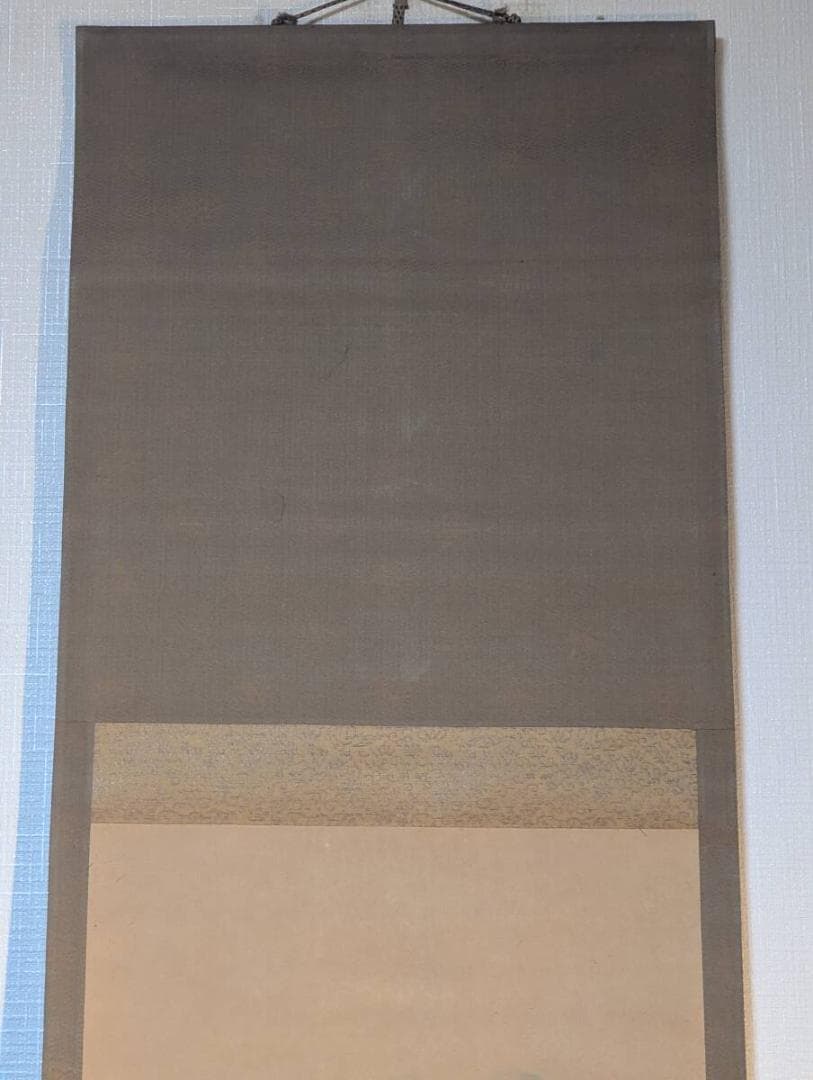 Japanese Hanging Scroll Snow Landscape Sansui Ink Painting Light Color Kakejiku