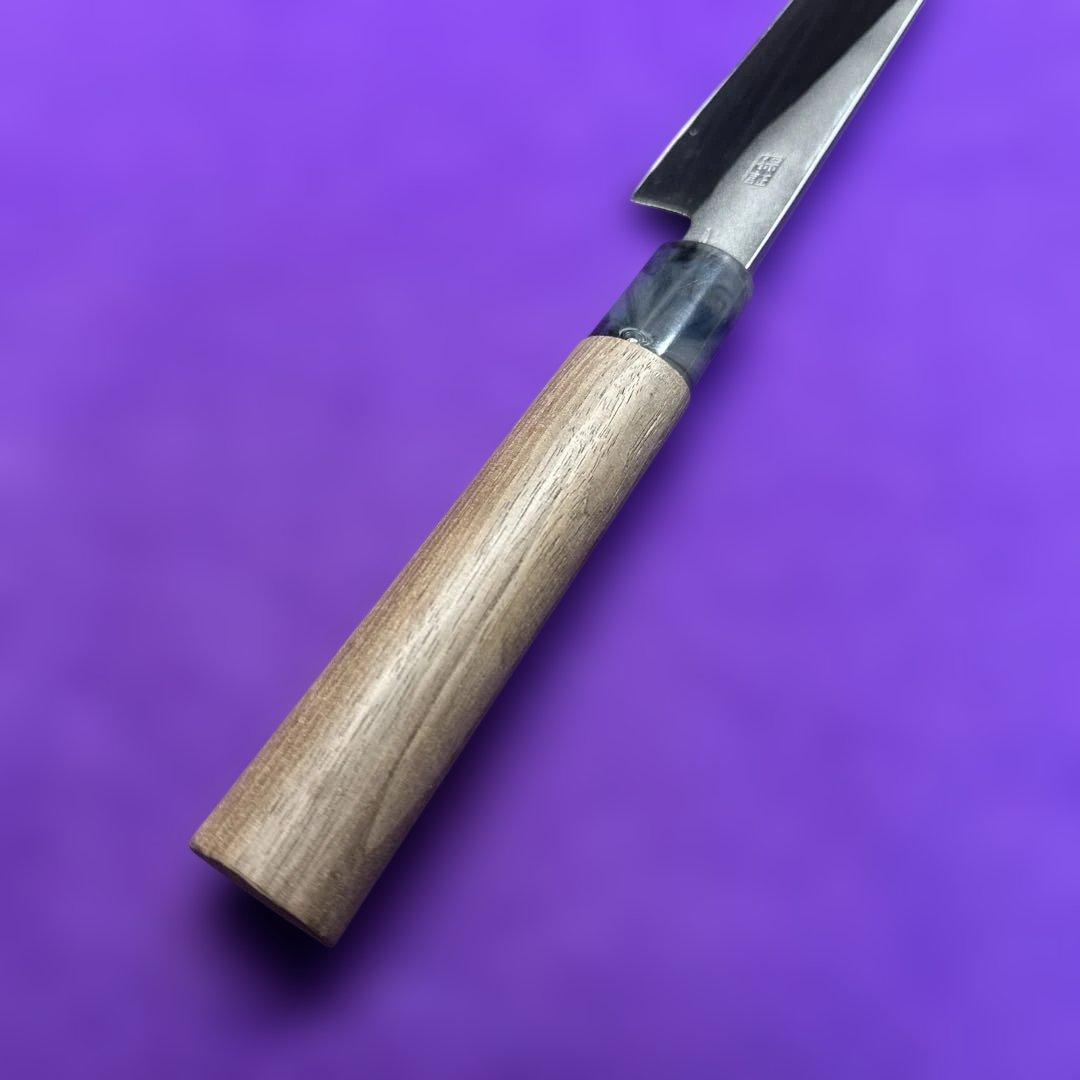 Sakimaru Yanagiba Japanese Sashimi Knife, Single Bevel, Walnut Handle, 9 Sun