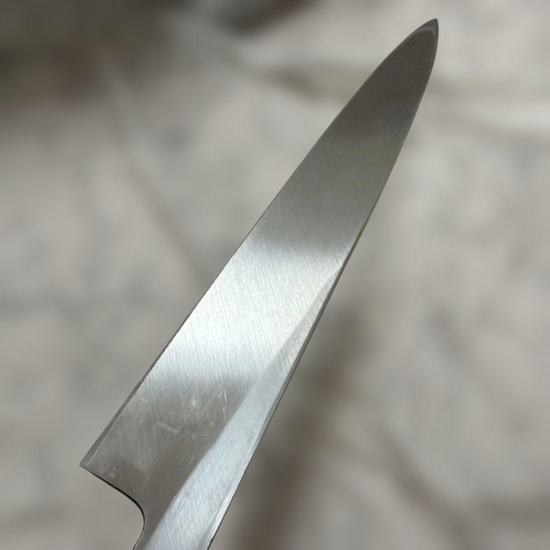 Yanagiba Sashimi Knife Stainless Steel Blade Wooden Handle 23 cm