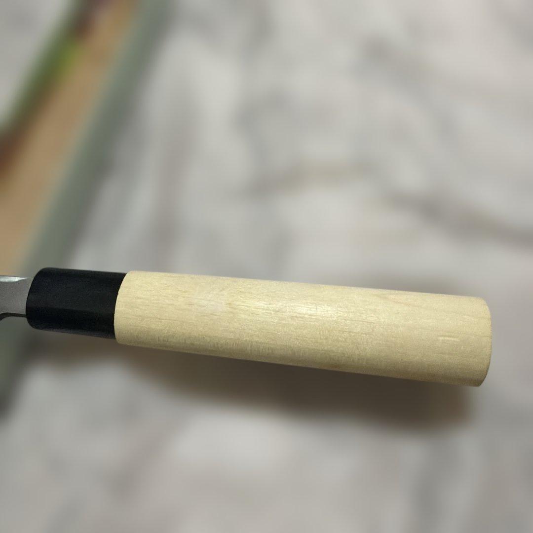 Yanagiba Sashimi Knife Stainless Steel Blade Wooden Handle 23 cm