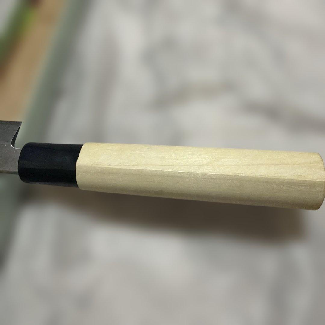 Yanagiba Sashimi Knife Stainless Steel Blade Wooden Handle 23 cm