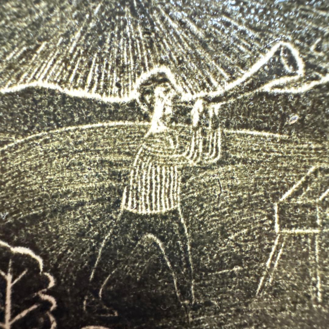 Takao Hiwasaki Wood Engraving 1992 Signed Limited 112/250 Music Theme