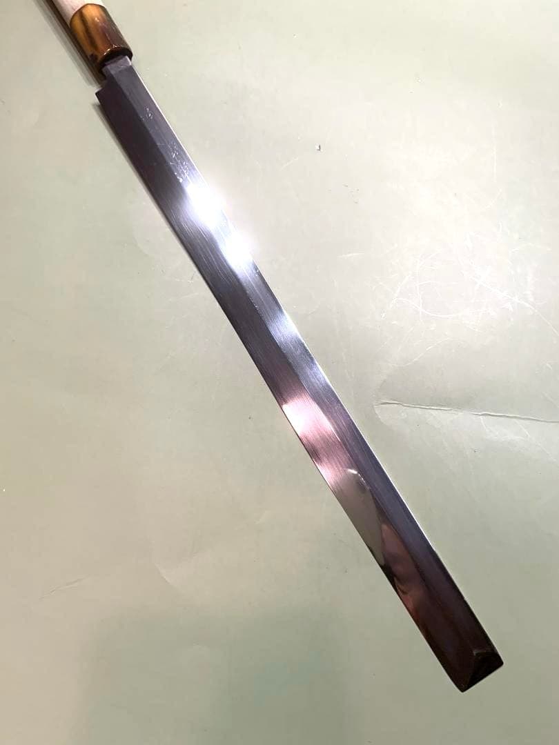 Kuniyuki Takohiki Sashimi Knife Tanren Shirogami Buffalo Horn Handle, 30 cm Blade