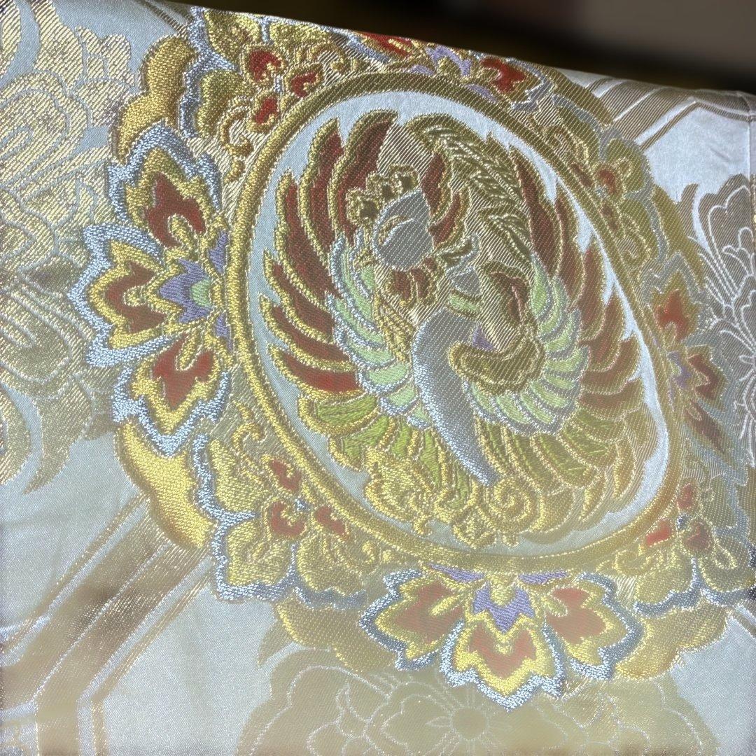 Uchikake Wedding Kimono Color Uchikake Nishijin-ori Silk White Gold Ground