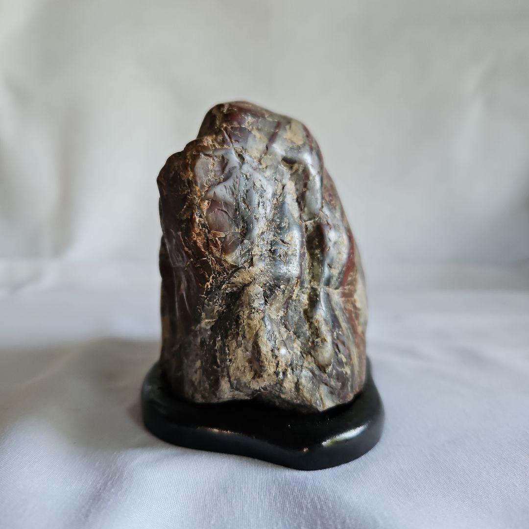 Shikoku Akaishi Polished Viewing Stone Suiseki Natural Red Stone