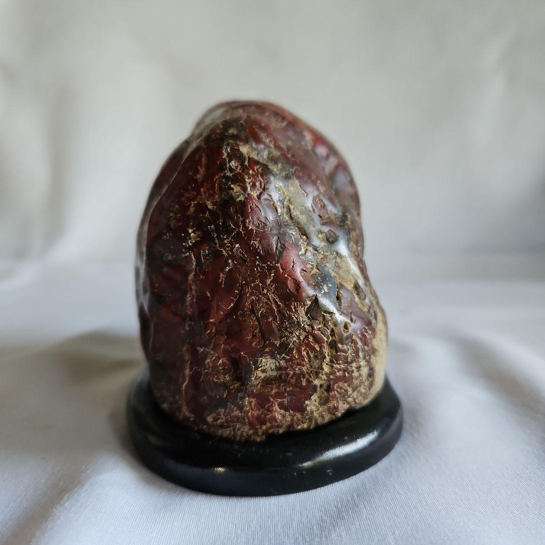 Shikoku Akaishi Polished Viewing Stone Suiseki Natural Red Stone