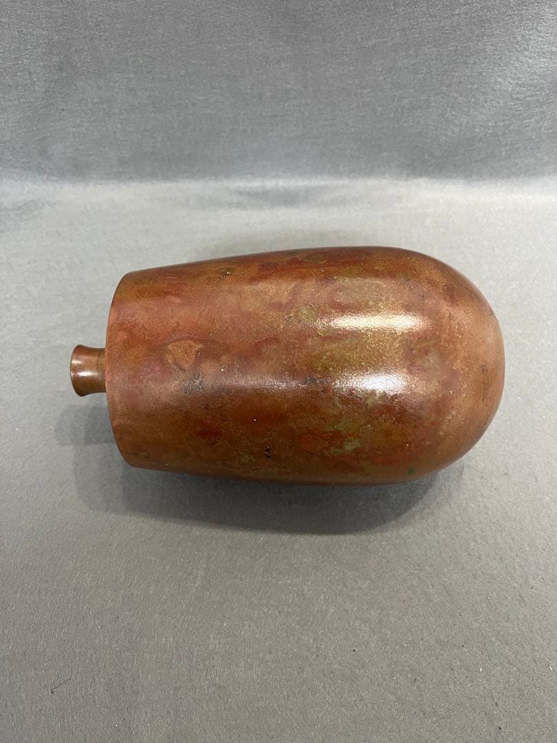Yamagata Cast Bronze Single-Stem Flower Vase by Hasegawa Gazan, Kodo Ikebana