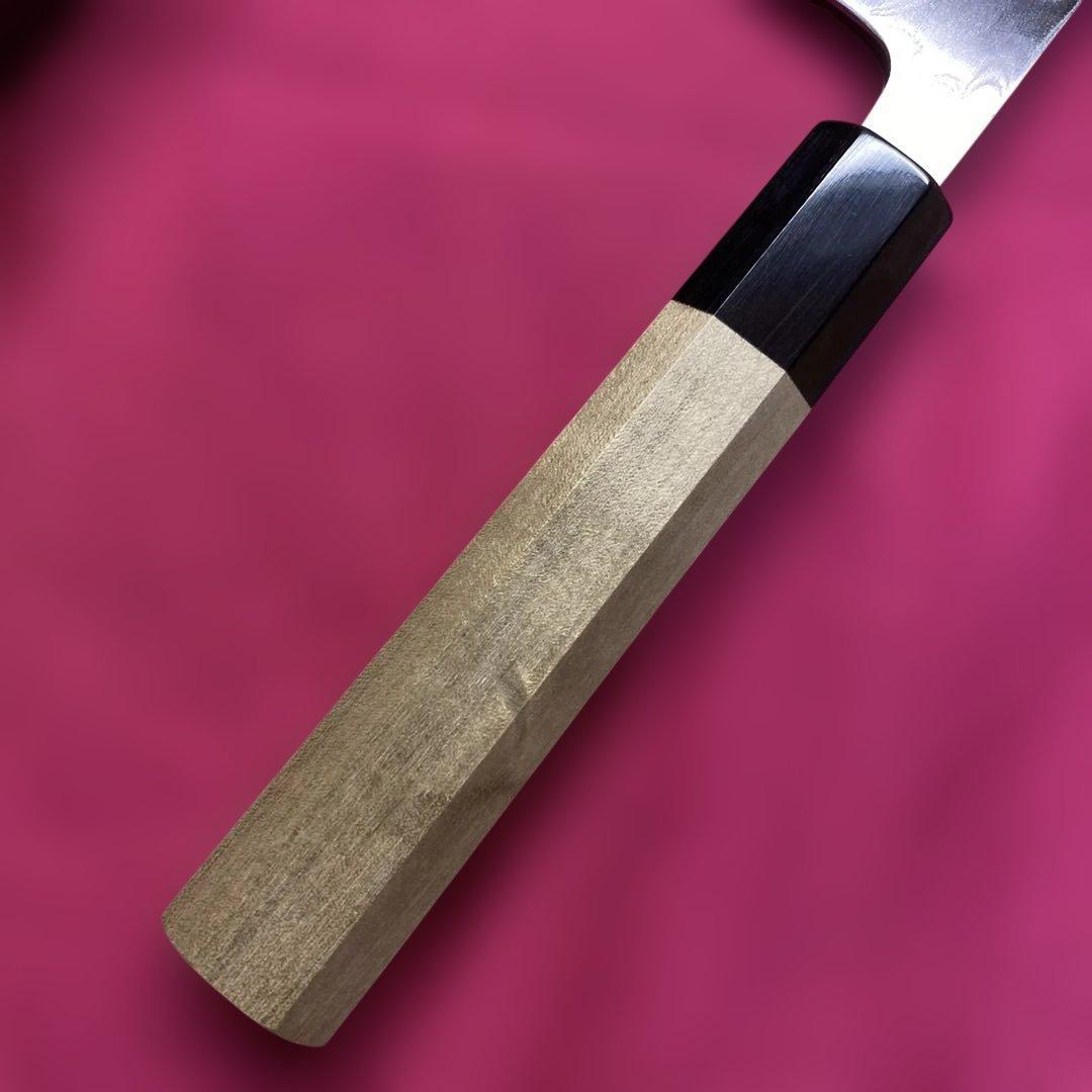 High-Carbon Stainless Steel Gyuto Chef Knife Damascus Suminagashi Double-Edged 210mm