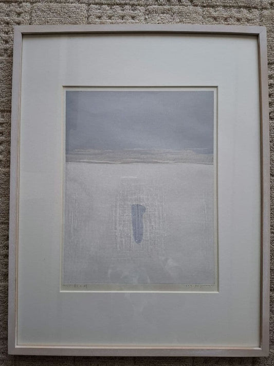 Yamanaka Gen Woodblock Print Kage no Toki 1999 Edition 20/35 Framed