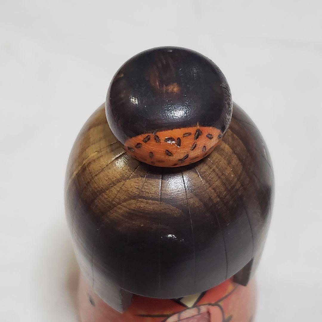 かずを作　高見沢一夫　創作こけし　内閣総理大臣賞受賞作家　約17㎝　昭和レトロ