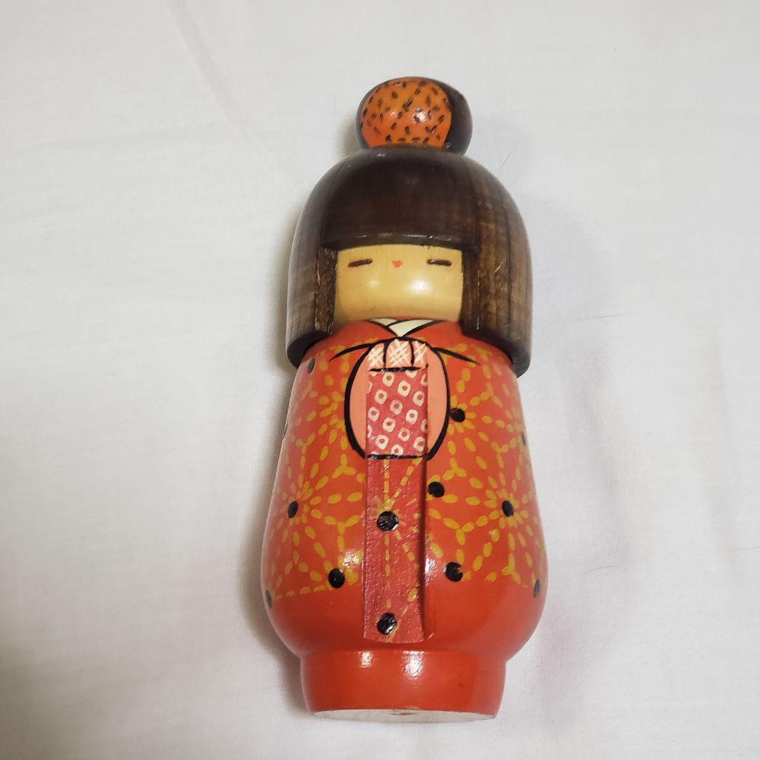 かずを作　高見沢一夫　創作こけし　内閣総理大臣賞受賞作家　約17㎝　昭和レトロ