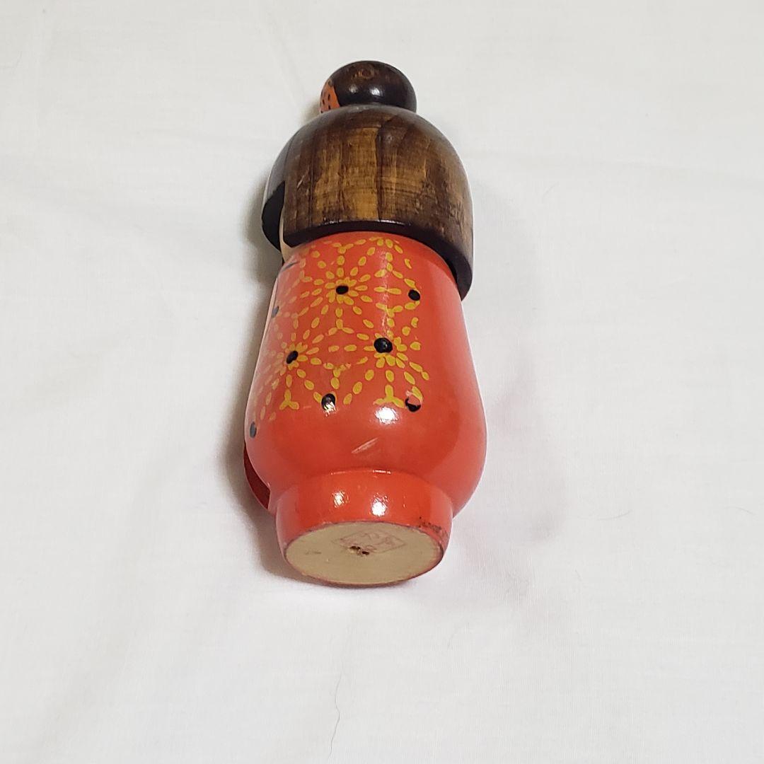 かずを作　高見沢一夫　創作こけし　内閣総理大臣賞受賞作家　約17㎝　昭和レトロ