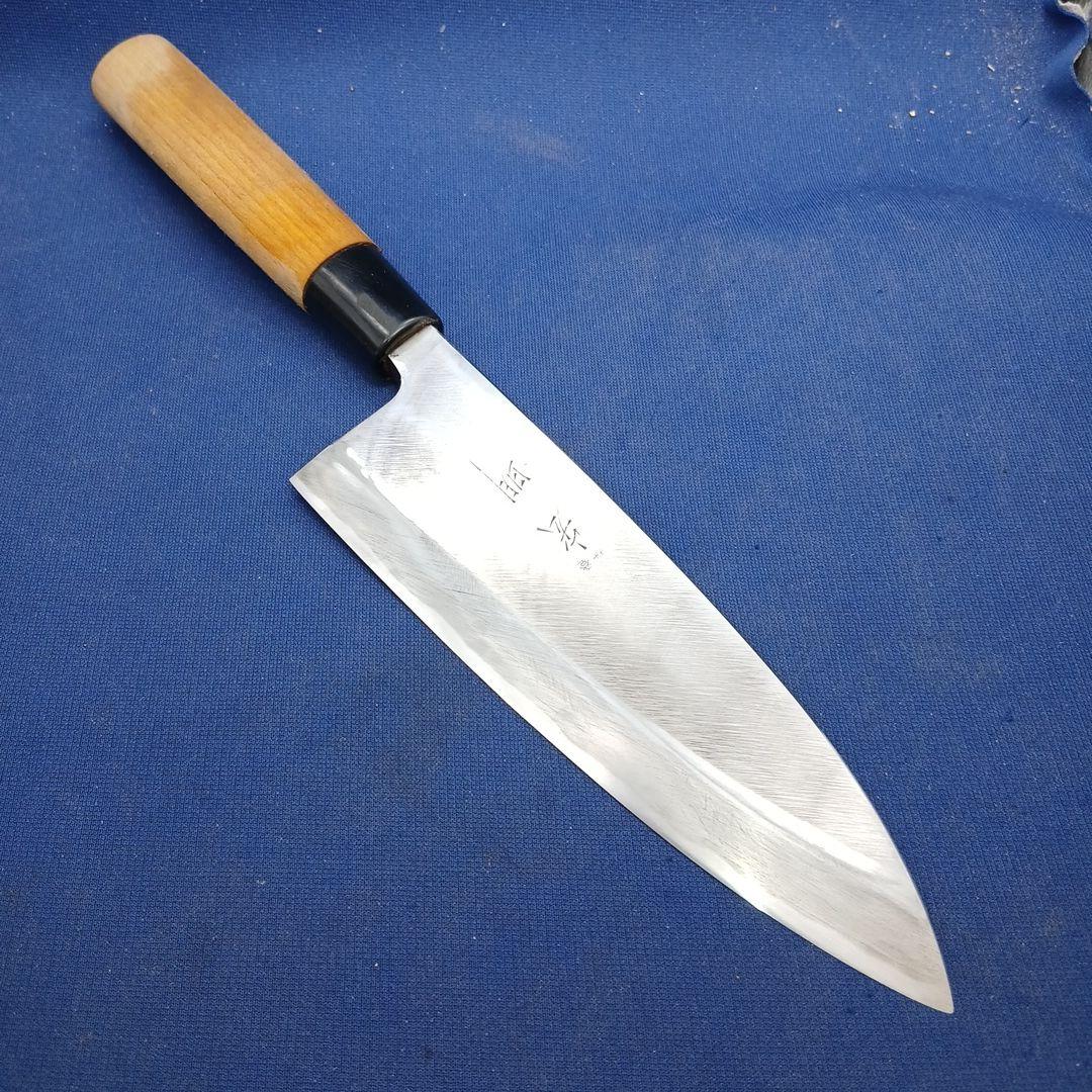 Hiroaki Deba Japanese Kitchen Knife Forged Blade with Wooden Handle